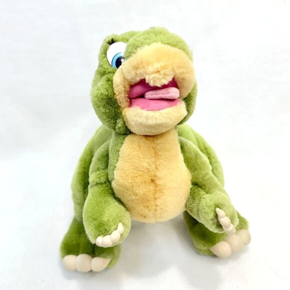 Land Before Time DUCKY Plush Green Stuffed Dinosaur ~ Vintage 1988 Amblin - Picture 2 of 11